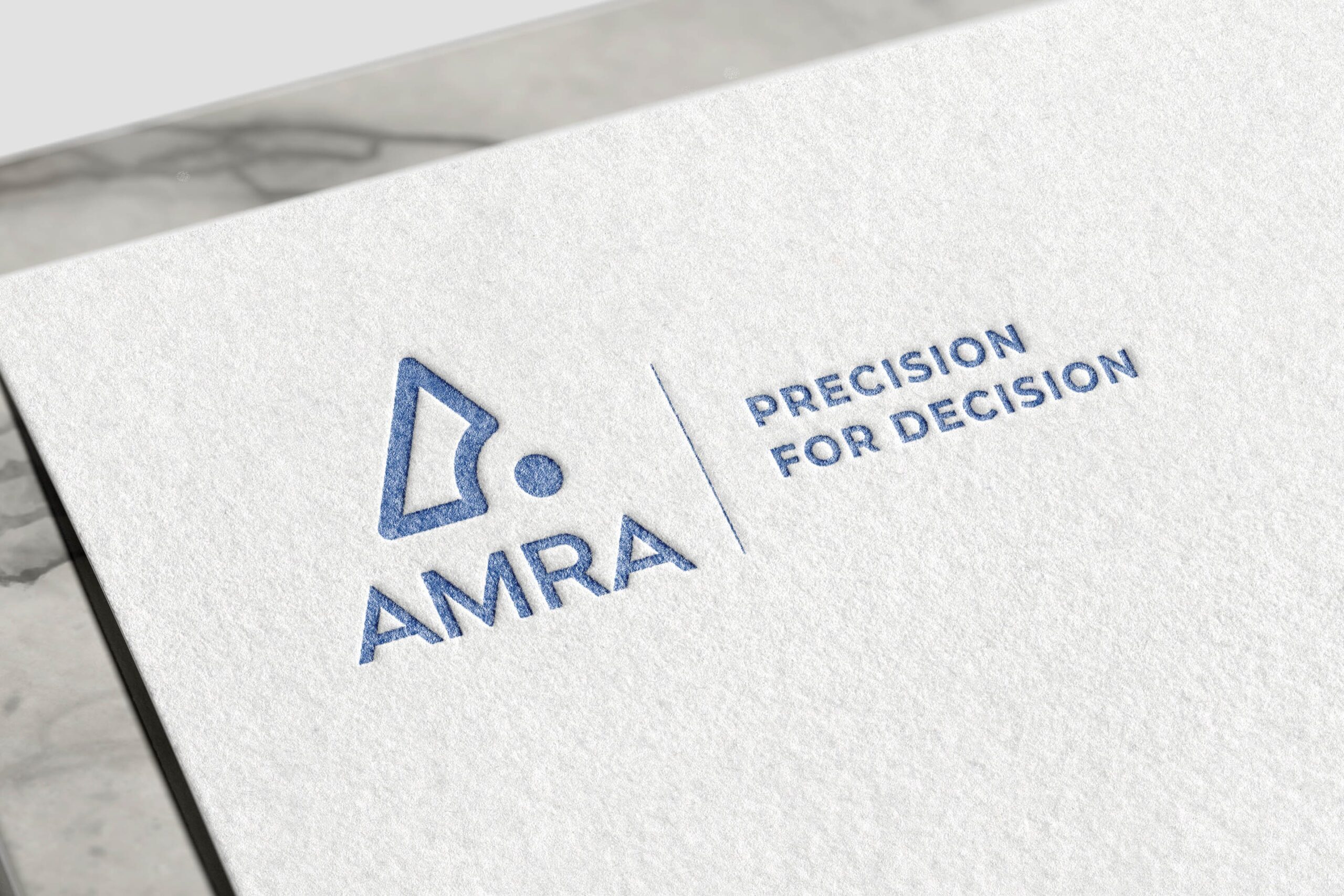 Example of paper with the new AMRA Medical logotype.